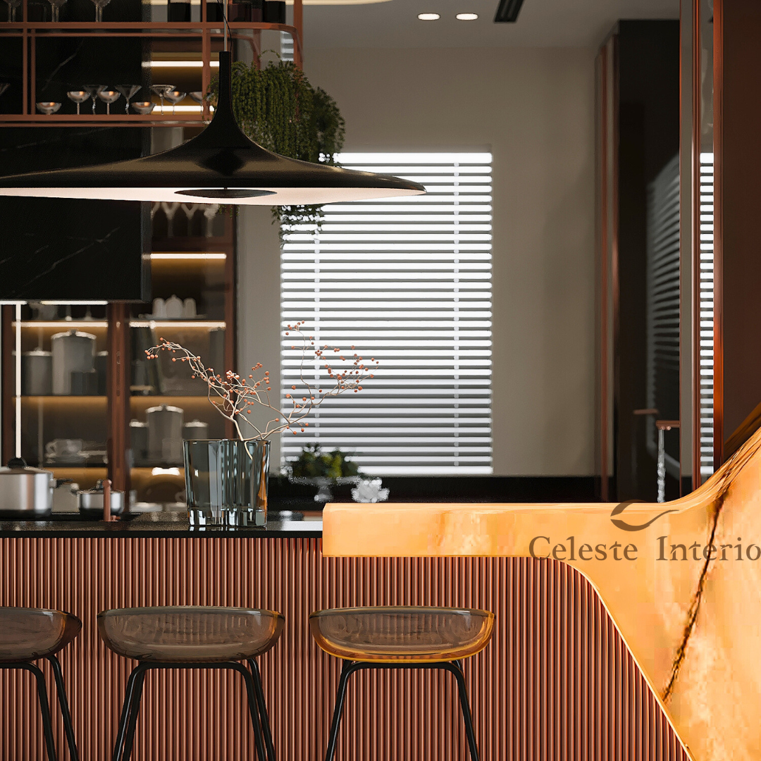 Dining layout planning in Bangalore by Celeste Interio | Premium Interior Designer in Bengaluru
